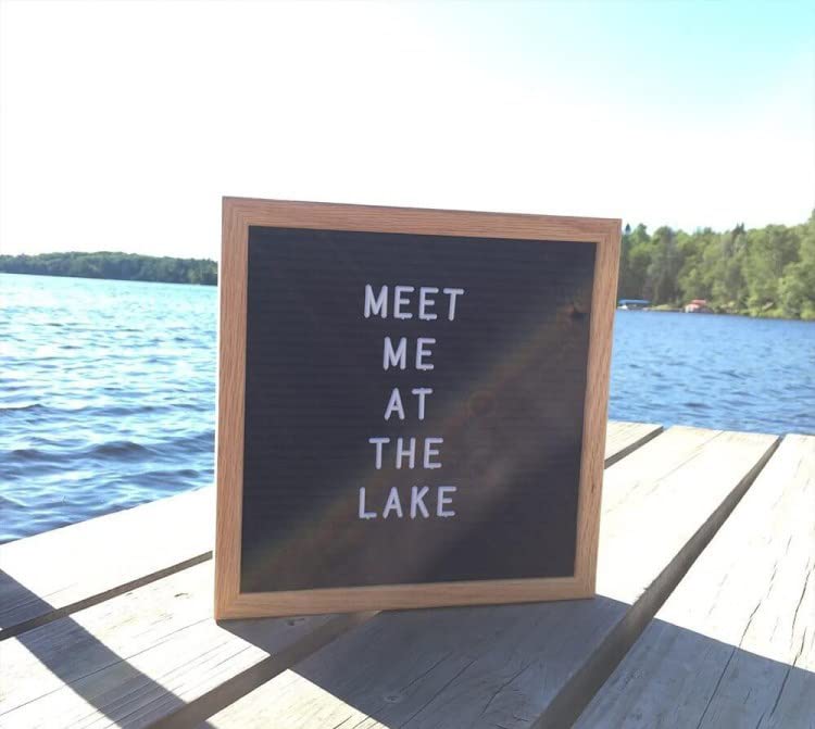 Hiflyer Felt Board Felt Letter Board  10 x 10 inch Message Board Word Board Letter Board Sign Bulletin Board Letters  Pregnancy Announcements Baby Announcement Sign  Valentines Day Gifts for Her Letterboard - Image 5